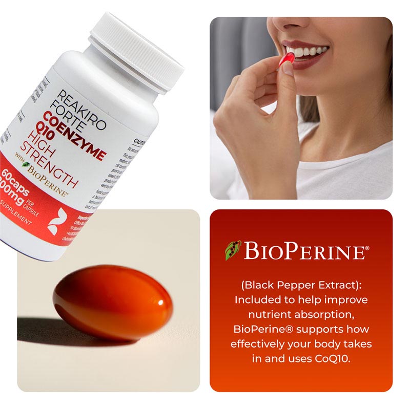 Reakiro Forte Coenzyme Q10 1200 Usage
