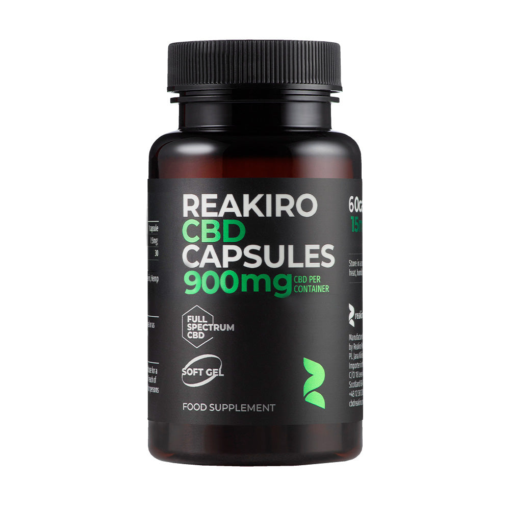 Reakiro CBD Capsules 900mg 60pcs Full Spectrum