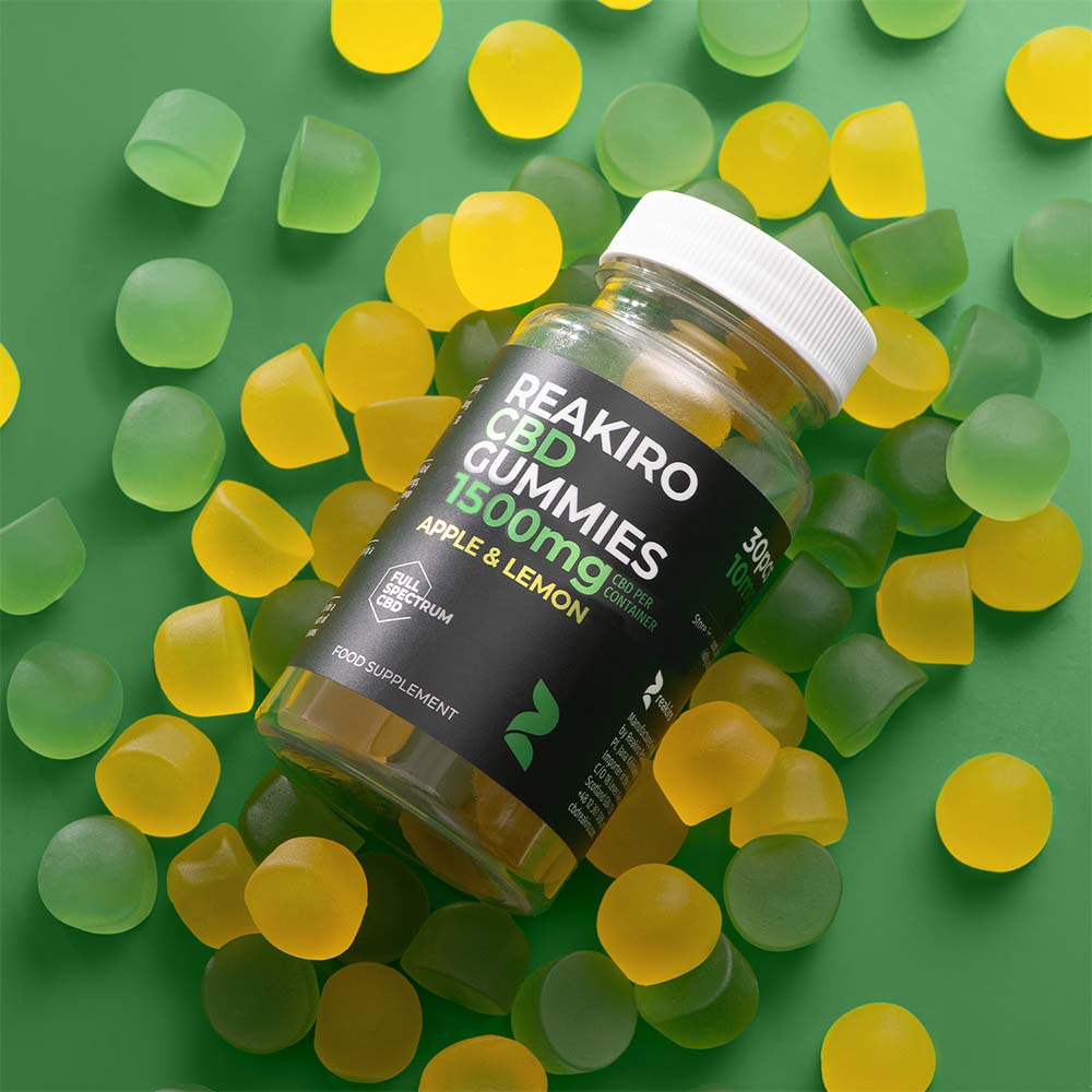 Reakiro CBD Gummies 1500mg 30pcs - Full Spectrum in use