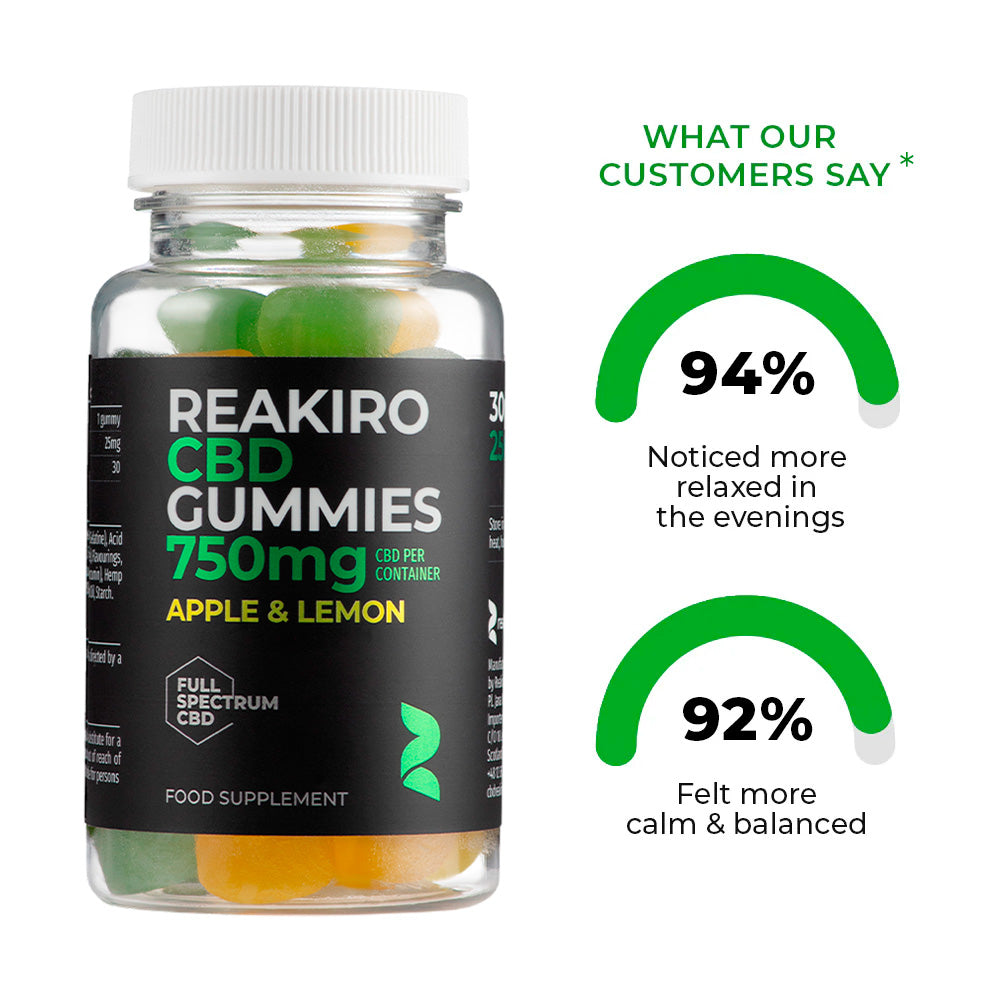 Reakiro CBD Gummies 750mg 30pcs - Full Spectrum